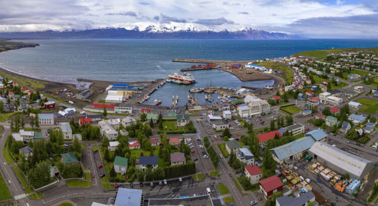 Húsavík is a picturesque small town